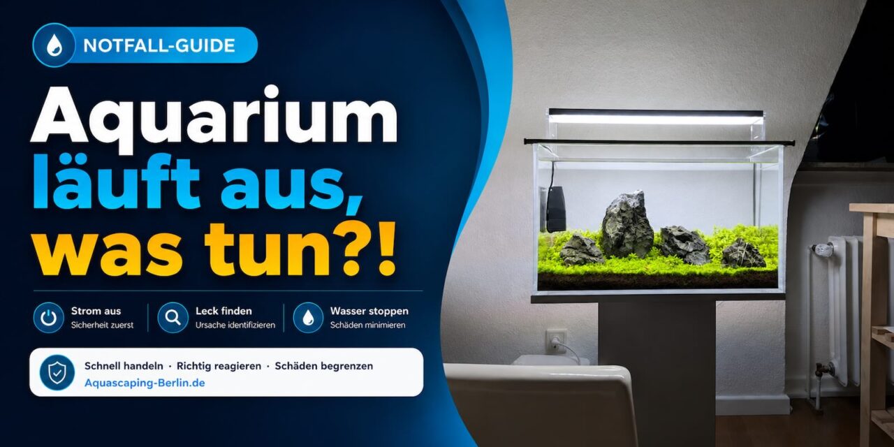 Aquarium läuft aus was tun